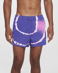 Мужские шорты для плавания с принтом Tie-Dye Sunrise Off-White