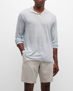Мужская рубашка-поло из льняного трикотажа Onia