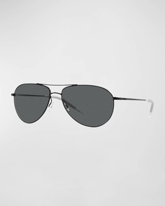 Мужские солнцезащитные очки Benedict 59 Aviator с градиентными линзами Oliver Peoples