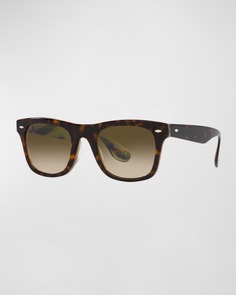 Мужские квадратные солнцезащитные очки Mister Brunello из ацетата Oliver Peoples