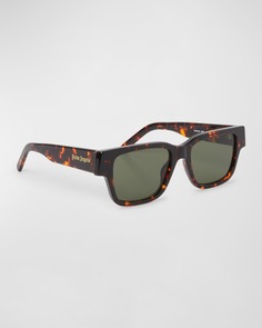 Прямоугольные солнцезащитные очки Newport из ацетата Palm Angels
