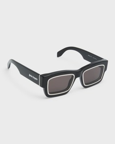 Солнцезащитные очки Raymond Square из контрастного ацетата Palm Angels