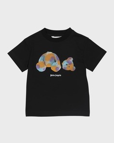 Разноцветная футболка с логотипом Bear для мальчика, размеры 4–12 Palm Angels