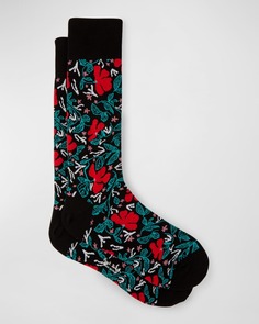 Мужские носки с цветочным принтом Paul Smith