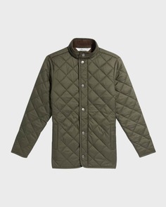 Стеганое однотонное пальто саффолка для мальчика, размер XXS-XL Peter Millar