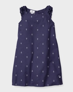 Ночная рубашка Amelie Portsmouth для девочек с принтом якоря, размер 6M-14 Petite Plume
