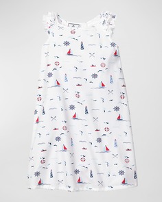 Ночная рубашка Amelie Sail Away для девочек, размер 2–12 Petite Plume