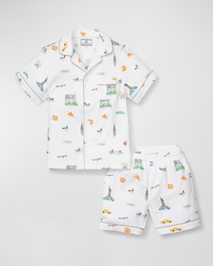 Детский Нью-Йорк! Нью-Йорк! Классический комплект пижамы из двух предметов, размер 6M-14 Petite Plume