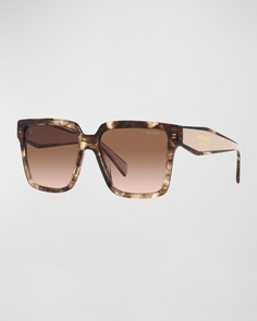 Солнцезащитные очки Gradient Square из ацетата и пластика Prada