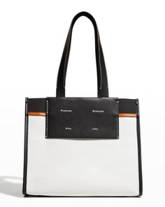 Большая сумка-шоппер из холщовой ткани с покрытием Morris Proenza Schouler White Label