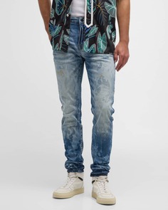 Мужские узкие двухцветные джинсы из денима PRPS