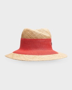 Асимметричная двухцветная шляпа Fedora Raffaello Bettini