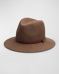 Шерстяная фетровая шляпа с кожаным ремешком Rag &amp; Bone