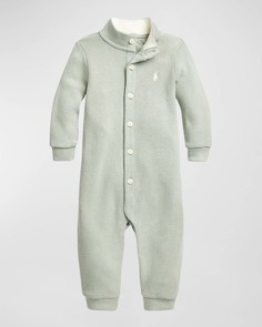 Цельный комбинезон с воротником-стойкой и воротником-стойкой для мальчиков, размер 3–9 мес. Ralph Lauren Childrenswear