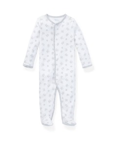 Пижама Interlock Footie с принтом, размер Newborn-9M Ralph Lauren Childrenswear