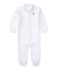 Хлопковый комбинезон поло, размер 3–12 м Ralph Lauren Childrenswear