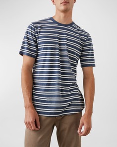 Мужская рубашка Dane в полоску с круглым вырезом Rails