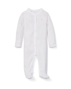 Полосатая хлопковая пижама Footie, размер для новорожденных-12M Ralph Lauren Childrenswear