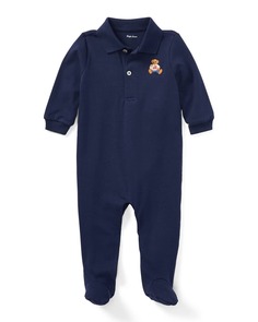 Трикотажный комбинезон-поло с интерлоком, размер 3–9 м Ralph Lauren Childrenswear