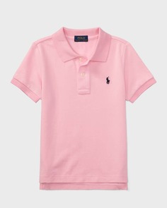 Рубашка-поло для мальчиков с короткими рукавами и вышивкой логотипа, размер 2–7 Ralph Lauren Childrenswear