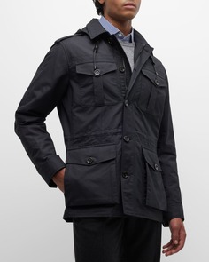 Мужская поплиновая куртка Hartridge из хлопка с 4 карманами Ralph Lauren Purple Label