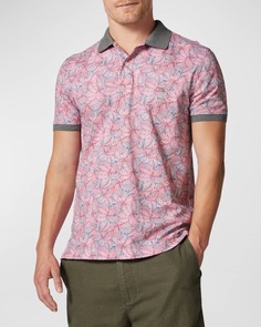 Мужская рубашка-поло с принтом «Листва» Rodd &amp; Gunn