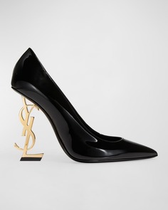 Патентованные туфли-лодочки Opyum YSL-Heel 110 мм Saint Laurent