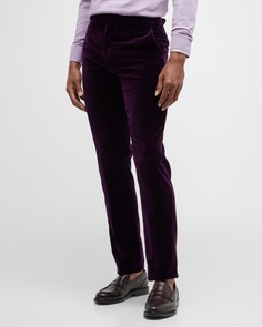 Мужские бархатные брюки Gregory Ralph Lauren Purple Label
