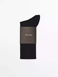 Носки из простой шотландской пряжи Massimo Dutti, синий