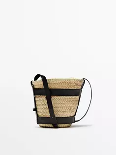 Мини-сумка-корзина + съемная сумка Massimo Dutti, черный