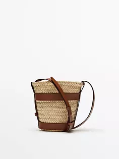 Мини-сумка-корзина + съемная сумка Massimo Dutti