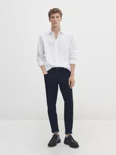 Координационные джинсы с зауженным кроем Massimo Dutti, индиго