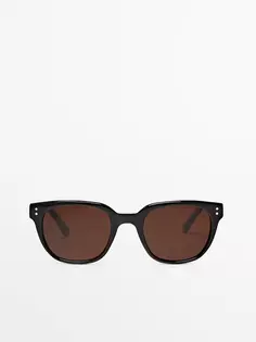 Черные солнцезащитные очки Massimo Dutti, черный