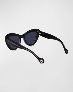 Массивные пластиковые солнцезащитные очки «кошачий глаз» Daisy Lanvin