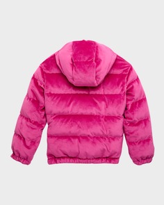 Бархатный пуховик Daos для девочки, размер 8–14 Moncler