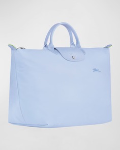 Зеленая большая дорожная сумка Le Pliage 18 Longchamp