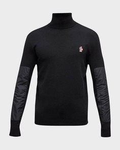 Мужская водолазка с нашивками Moncler Grenoble