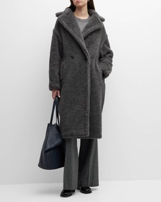 Длинное пальто из искусственного меха Tedgirl Max Mara