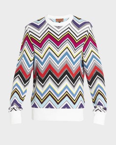 Мужской свитер с многоцветным шевроном Missoni