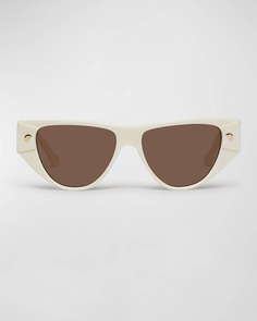 Солнцезащитные очки Emme из ацетата с логотипом Nanushka