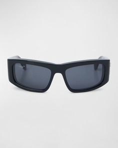 Мужские прямоугольные спортивные солнцезащитные очки Joseph Off-White