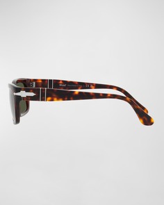 Мужские прямоугольные солнцезащитные очки из ацетата Persol