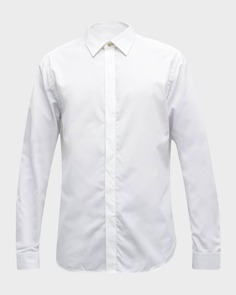 Мужская классическая рубашка со скрытой планкой и полосатыми манжетами Paul Smith