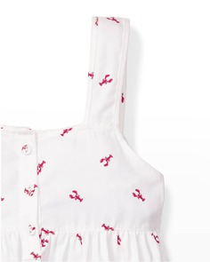 Плиссированная ночная рубашка Charlotte для девочки, размер 6M-12 Petite Plume