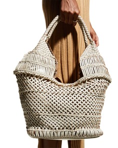Плетеная кожаная большая сумка Margarita Rafe