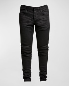 Мужские джинсы облегающего кроя, черные PURPLE