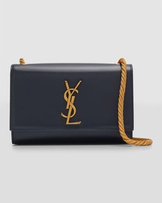 Kate YSL Кожаная сумка на плечо с цепочкой и клапаном Saint Laurent