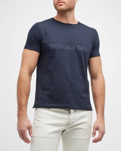 Мужская футболка с логотипом Backwards Saint Laurent