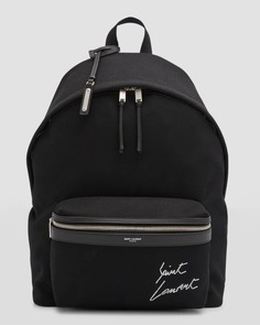 Мужской городской рюкзак с логотипом Saint Laurent