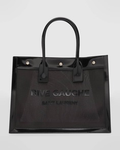 Маленькая сетчатая сумка-тоут Rive Gauche Saint Laurent